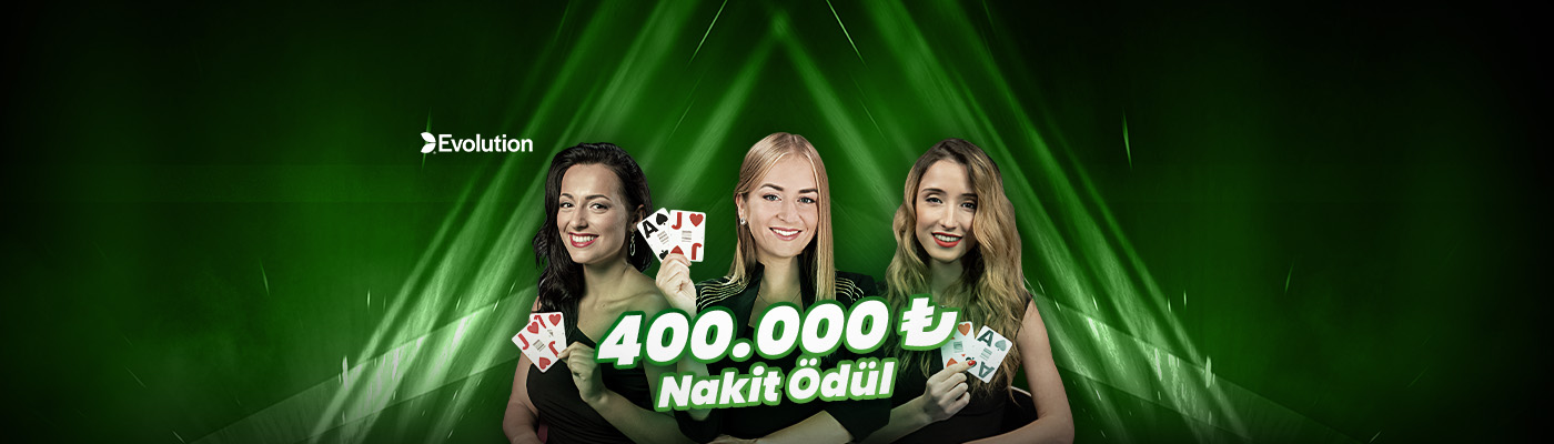 400.000 TL Nakit Ödülleri Evolution Blackjack'te Yakala